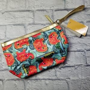 BollyDoll Elephant Wristlet Cosmetic Bag with Tassel